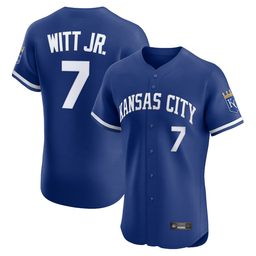 Kooe KC.Royals #7 Bobby Witt Jr. Player Royal Limited Elite Home Stitched Jerseys
