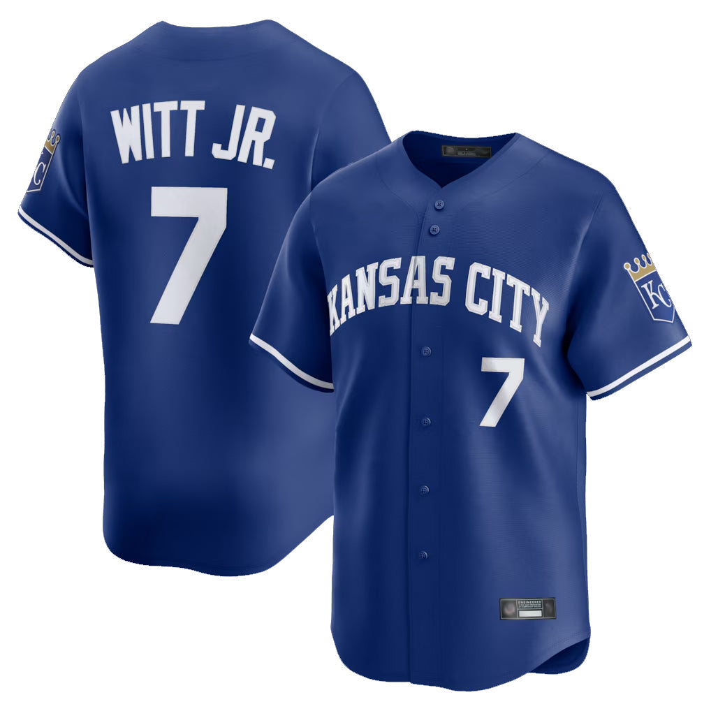 Kooe KC.Royals #7 Bobby Witt Jr. Player Royal Limited Home Stitched Jerseys