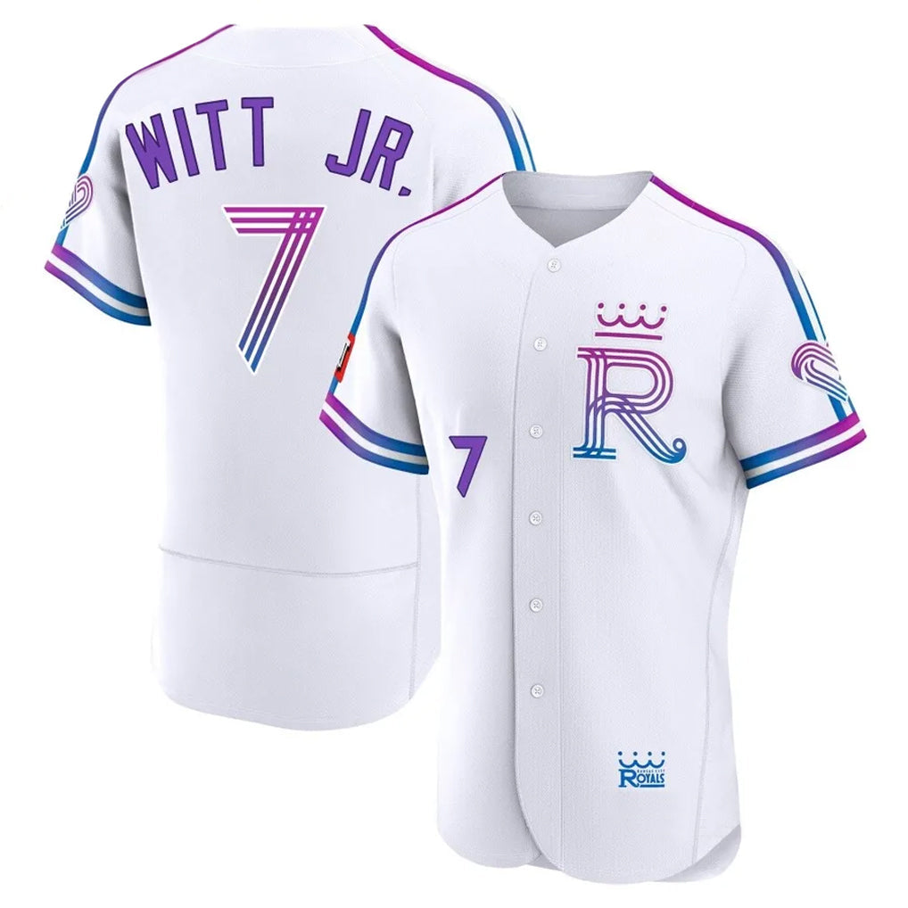 Kooe KC.Royals #7 Bobby Witt Jr. Player White 2026 City Connect Limited Elite Home Stitched Jerseys