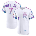 Kooe KC.Royals #7 Bobby Witt Jr. Player White 2026 City Connect Limited Elite Home Stitched Jerseys
