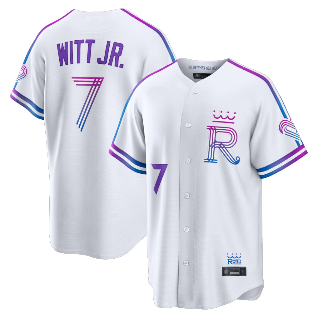 Kooe KC.Royals #7 Bobby Witt Jr. Player White 2026 City Connect Limited Home Stitched Jerseys