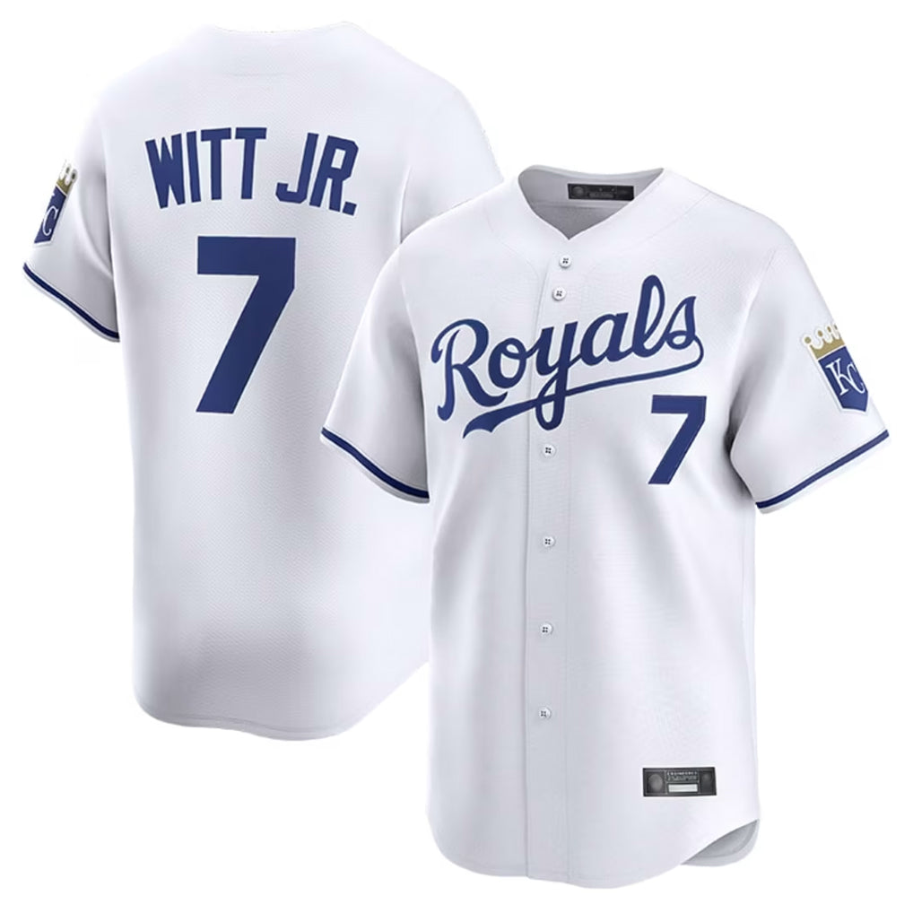 Kooe KC.Royals #7 Bobby Witt Jr. Player White Alt Limited Home Stitched Jerseys