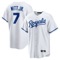 Kooe KC.Royals #7 Bobby Witt Jr. Player White Home Game Stitched Jerseys