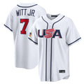 Kooe KC.Royals #7 Bobby Witt Jr. Player White USA 2026 World Classic Game Stitched Jerseys