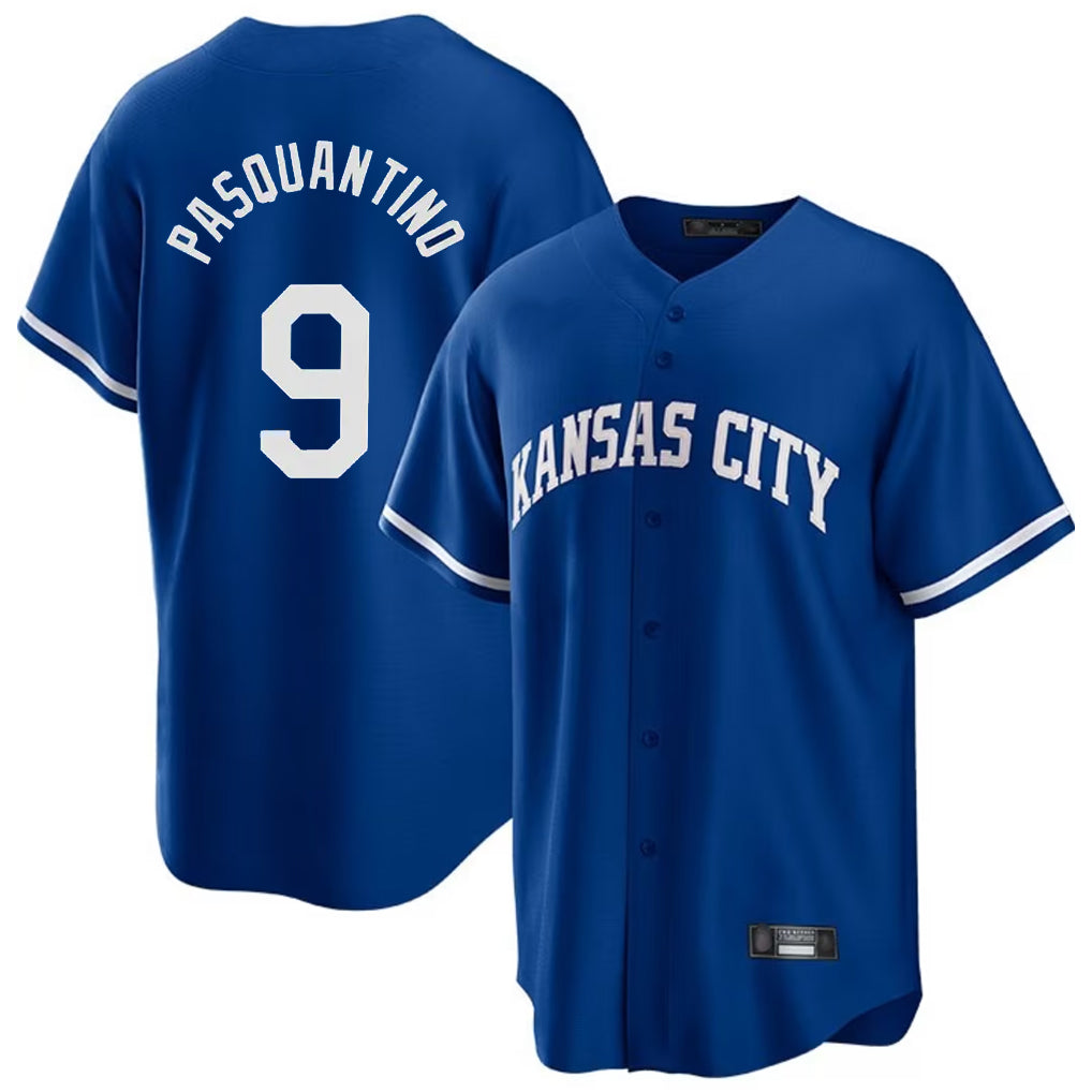 Kooe KC.Royals #9 Vinnie Pasquantino Player Royal Game Home Stitched Jerseys
