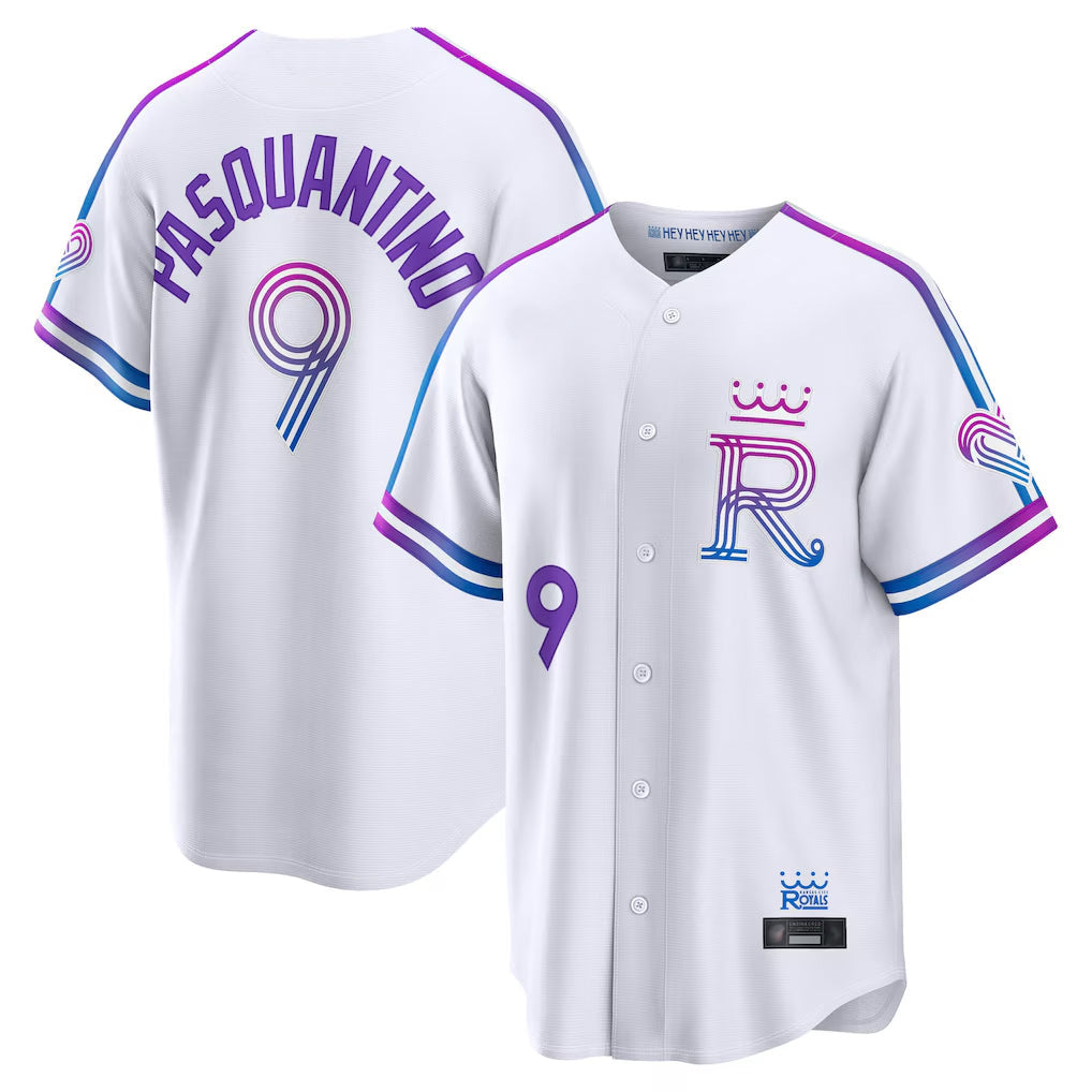Kooe KC.Royals #9 Vinnie Pasquantino Player White 2026 City Connect Limited Home Stitched Jerseys