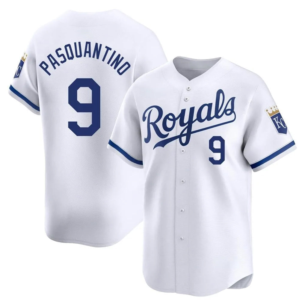 Kooe KC.Royals #9 Vinnie Pasquantino Player White Alt Limited Home Stitched Jerseys