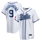 Kooe KC.Royals #9 Vinnie Pasquantino Player White Italy 2026 WBC Classic Home Stitched Jerseys
