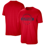 Kooe L.Clippers Red Authentic Practice T-Shirt Stitched Jerseys