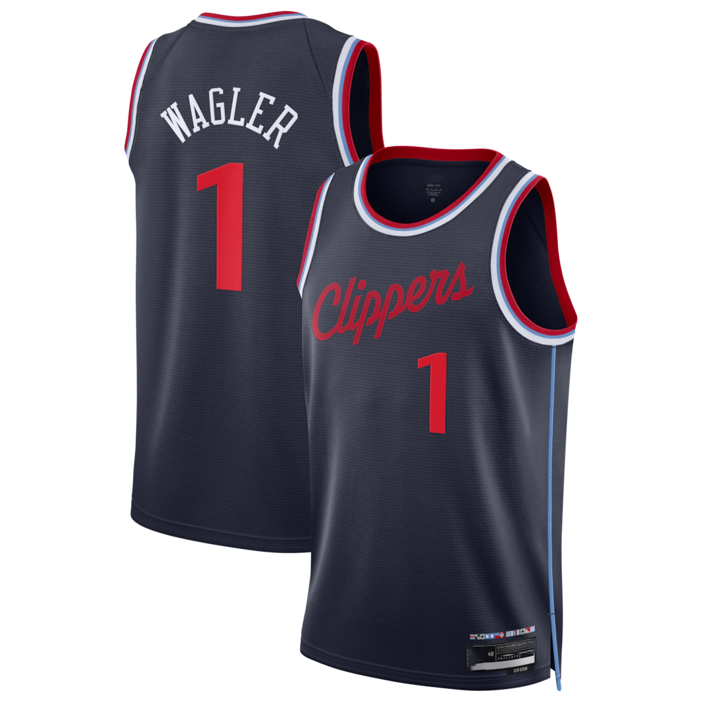 Kooe L.Clippers #1 Keaton Wagler Navy Swingman Stitched Jerseys - Icon Edition