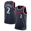 Kooe L.Clippers #2 Kawhi Leonard Navy 2024-2025 Swingman Stitched Jerseys - Icon Edition