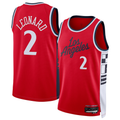 Kooe L.Clippers #2 Kawhi Leonard Red 2024-2025 Swingman Stitched Jerseys - Statement Edition