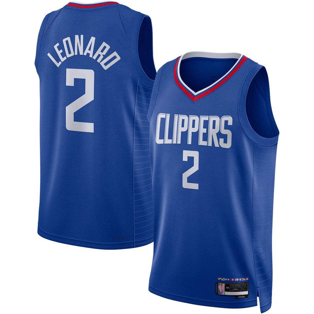 Kooe L.Clippers #2 Kawhi Leonard Royal Swingman Stitched Jerseys - Icon Edition