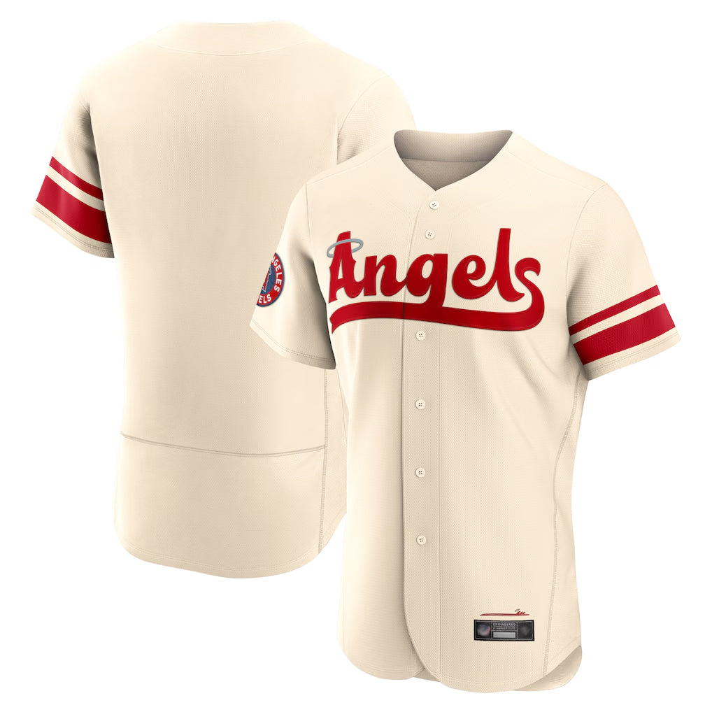 Kooe LA.Angels Cream City Connect Limited ELite Home Blank Player Stitched Jerseys
