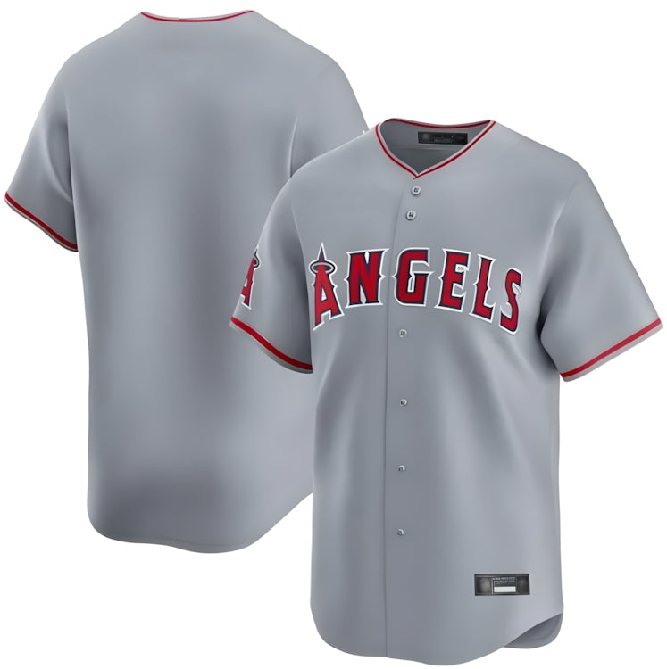 Kooe LA.Angels Gray Home Limited Blank Player Stitched Jerseys