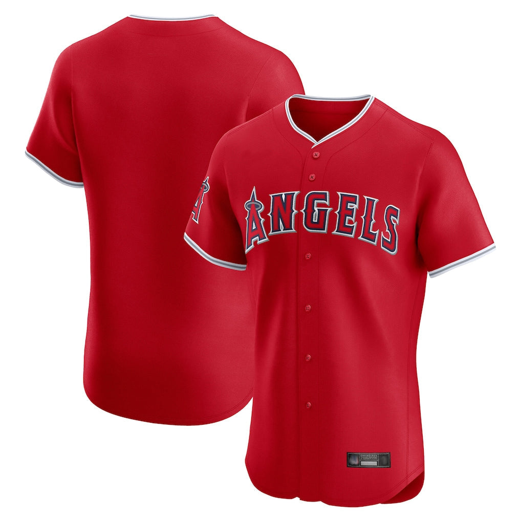 Kooe LA.Angels Red Home Limited Elite Blank Player Stitched Jerseys