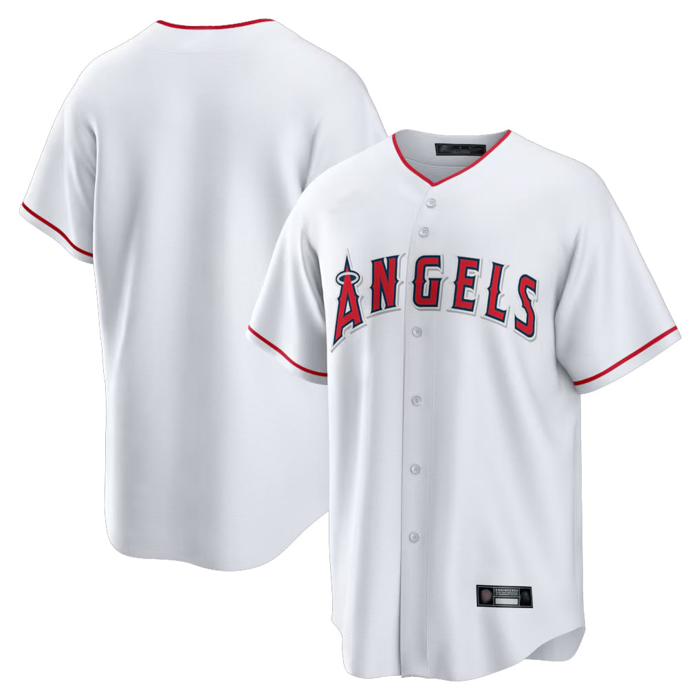Kooe LA.Angels White Home Game Blank Player Stitched Jerseys