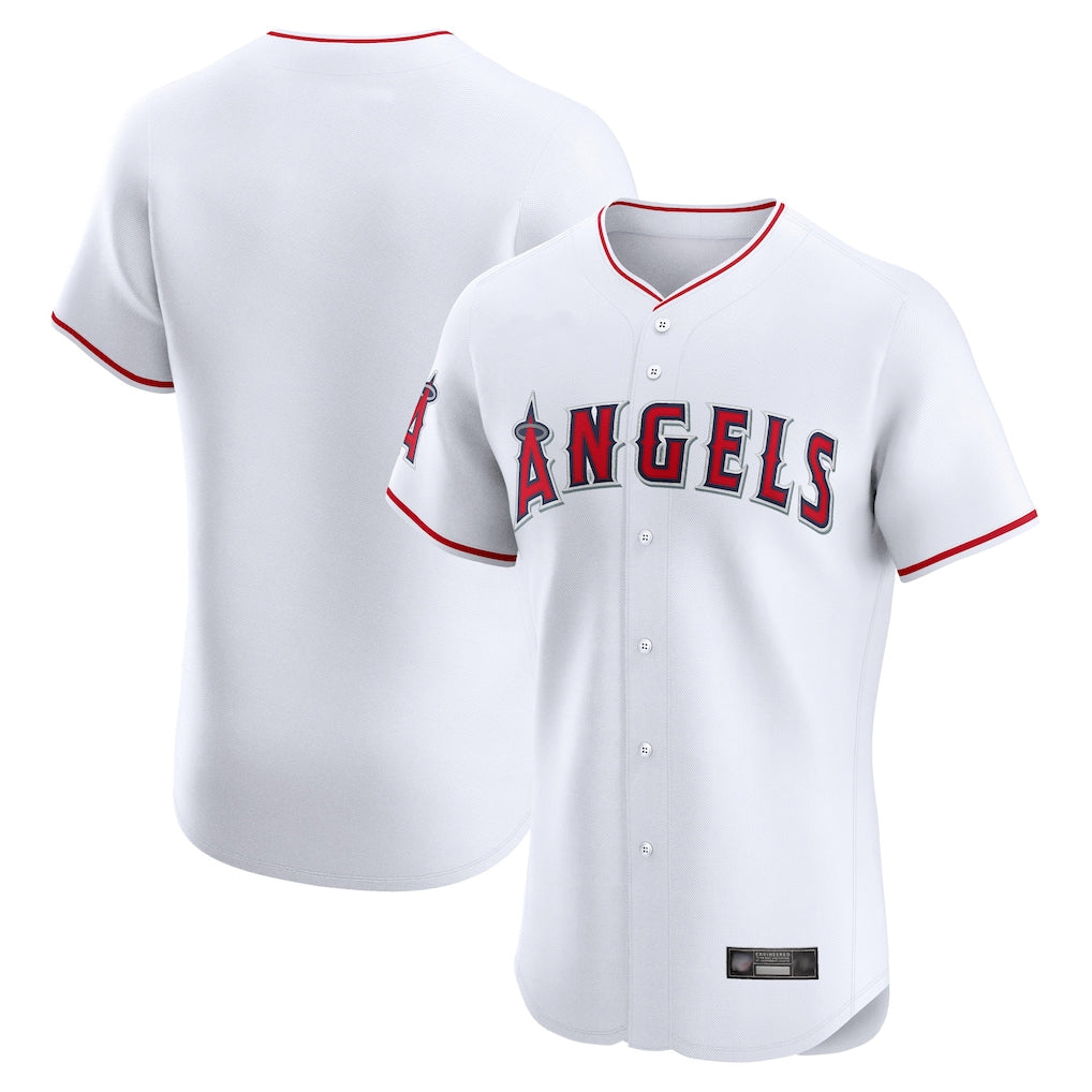 Kooe LA.Angels White Limited Elite Home Blank Player Stitched Jerseys