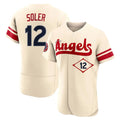 Kooe LA.Angels #12 Jorge Soler Player Cream City Connect Limited ELite Home Stitched Jerseys