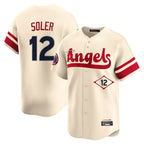 Kooe LA.Angels #12 Jorge Soler Player Cream City Connect Limited Home Stitched Jerseys