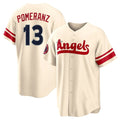 Kooe LA.Angels #13 Drew Pomeranz Player Cream City Connect Home Stitched Jerseys