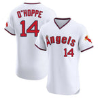 Kooe LA.Angels #14 Logan O'Hoppe Player White T-shirt Home Limited Elite Stitched Jerseys