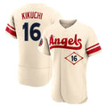 Kooe LA.Angels #16 Yusei Kikuchi Player Cream City Connect Limited ELite Home Stitched Jerseys
