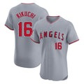 Kooe LA.Angels #16 Yusei Kikuchi Player Gray Home Limited Elite Stitched Jerseys