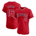 Kooe LA.Angels #16 Yusei Kikuchi Player Red Home Limited Elite Stitched Jerseys