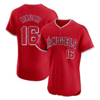 Kooe LA.Angels #16 Yusei Kikuchi Player Red Home Limited Elite Stitched Jerseys