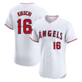 Kooe LA.Angels #16 Yusei Kikuchi Player White Limited Elite Stitched Home Jerseys
