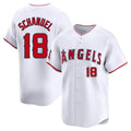 Kooe LA.Angels #18 Nolan Schanuel Player White Limited Home Stitched Jerseys