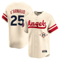 Kooe LA.Angels #25 Travis d'Arnaud Player Cream City Connect Limited Home Stitched Jerseys