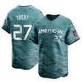 Kooe LA.Angels #27 Mike Trout Player Teal Limited American League Game Vapor Premier All-Star Stitched Jerseys