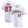 Kooe LA.Angels #27 Mike Trout Player White Limited Elite Stitched Home Jerseys