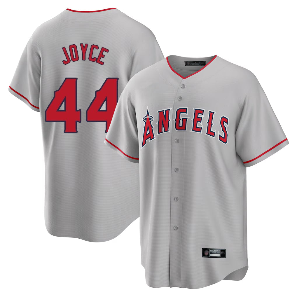 Kooe LA.Angels #44 Ben Joyce Player Gray Home Game Stitched Jerseys