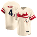 Kooe LA.Angels #4 Christian Moore Player Cream City Connect Limited Home Stitched Jerseys