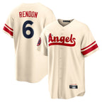 Kooe LA.Angels #6 Anthony Rendon Player Cream City Connect Home Stitched Jerseys