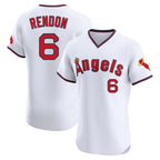 Kooe LA.Angels #6 Anthony Rendon Player White T-shirt Home Limited Elite Stitched Jerseys
