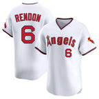 Kooe LA.Angels #6 Anthony Rendon Player White T-shirt Home Limited Stitched Jerseys