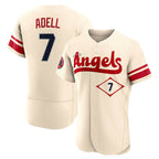 Kooe LA.Angels #7 Jo Adell Player Cream City Connect Limited ELite Home Stitched Jerseys