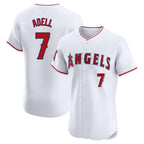 Kooe LA.Angels #7 Jo Adell Player White Limited Elite Stitched Home Jerseys