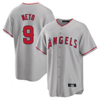 Kooe LA.Angels #9 Zach Neto Player Gray Home Game Stitched Jerseys