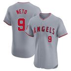 Kooe LA.Angels #9 Zach Neto Player Gray Home Limited Elite Stitched Jerseys