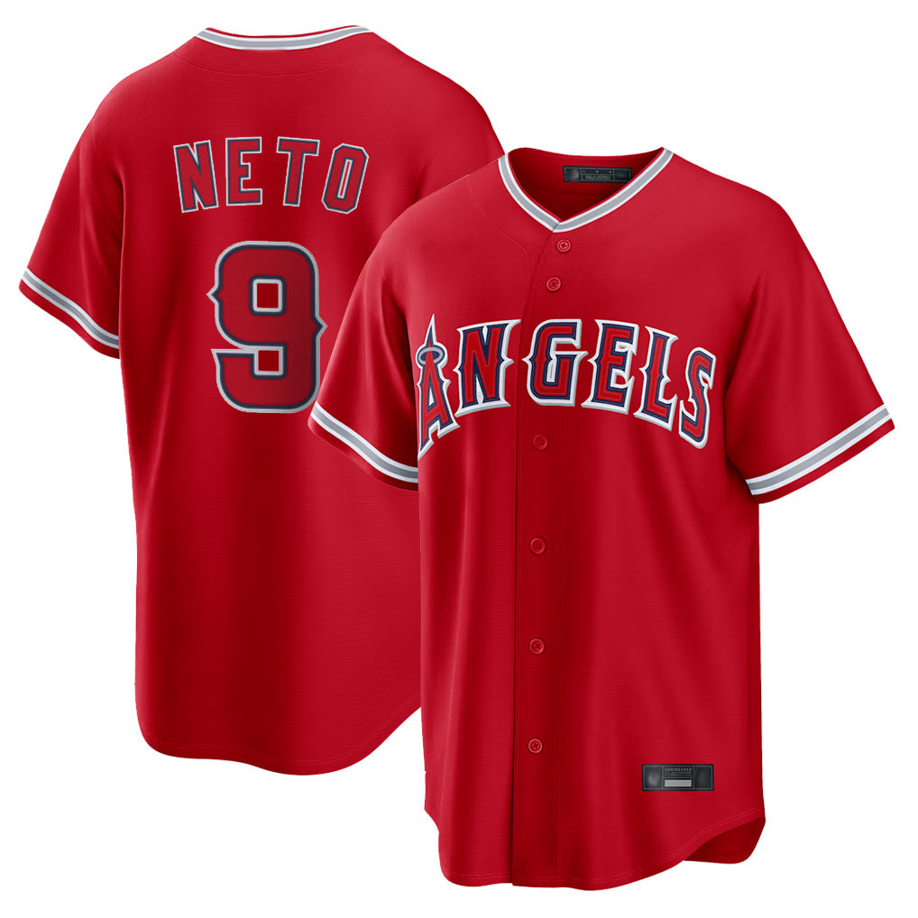 Kooe LA.Angels #9 Zach Neto Player Red Home Game Stitched Jerseys