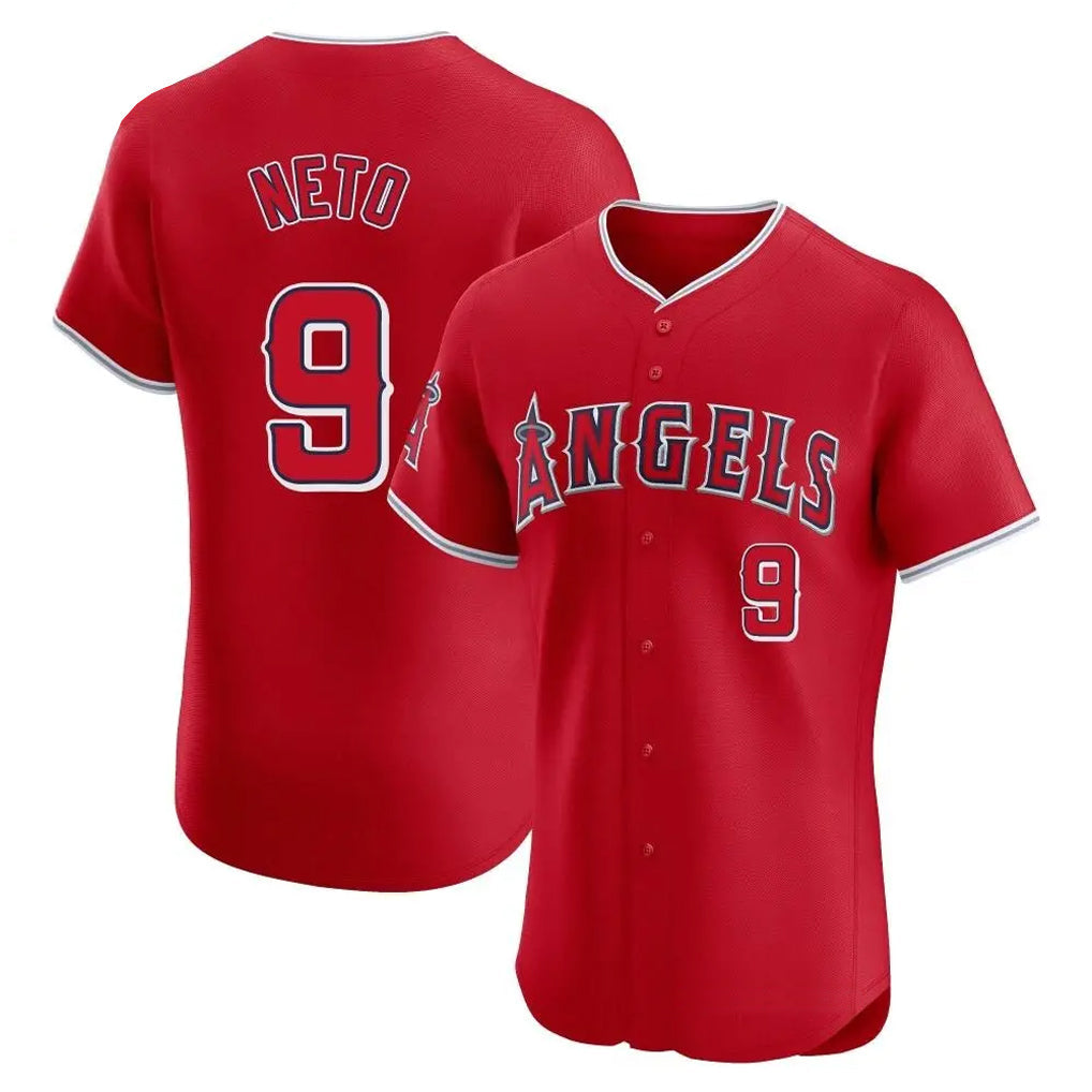 Kooe LA.Angels #9 Zach Neto Player Red Home Limited Elite Stitched Jerseys
