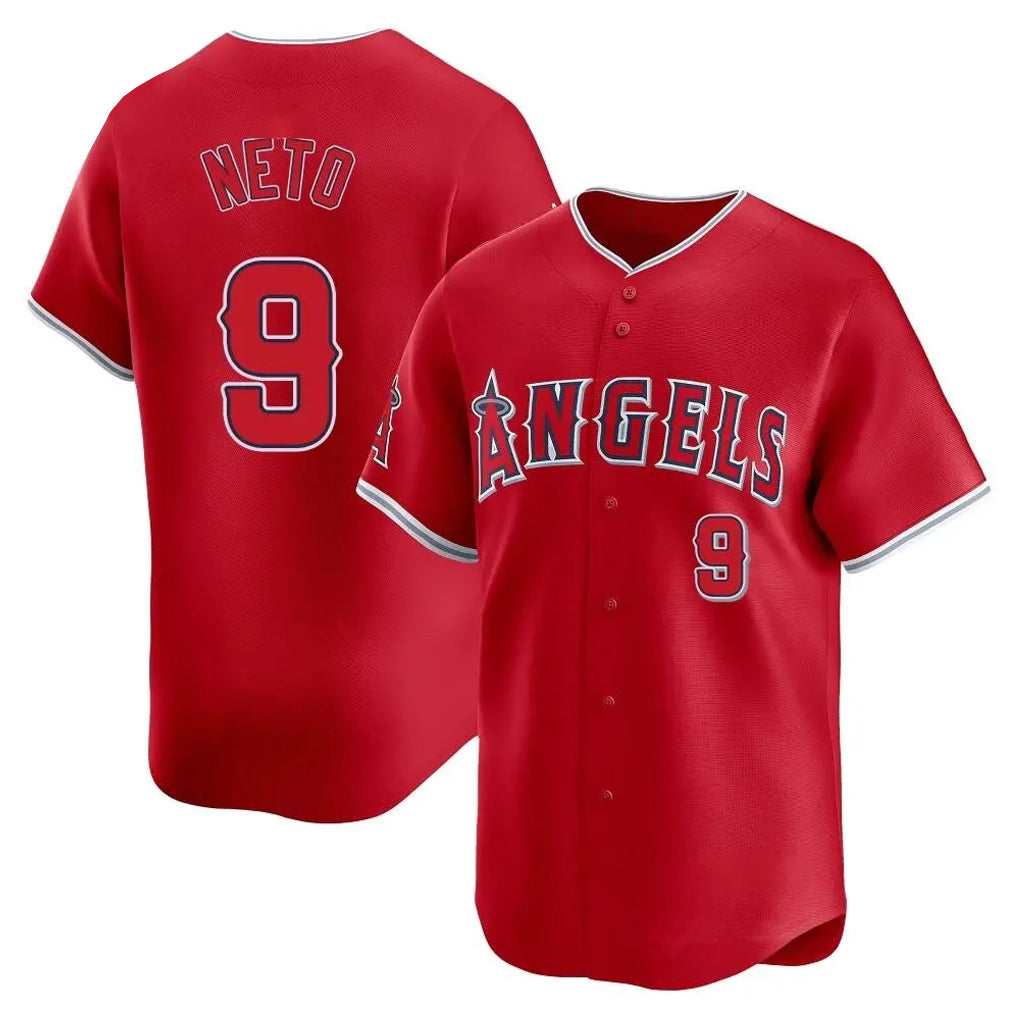 Kooe LA.Angels #9 Zach Neto Player Red Home Limited Stitched Jerseys