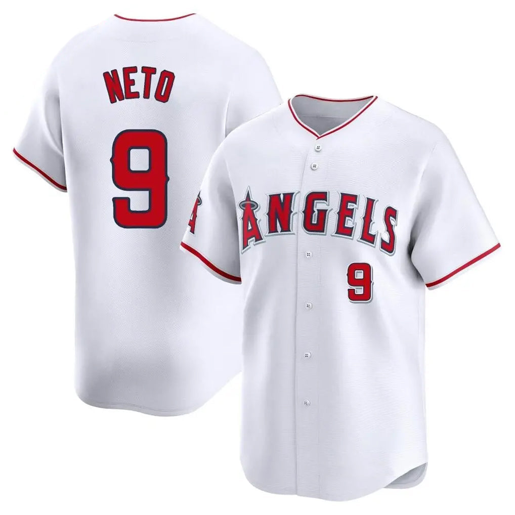 Kooe LA.Angels #9 Zach Neto Player White Limited Home Stitched Jerseys