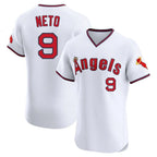 Kooe LA.Angels #9 Zach Neto Player White T-shirt Home Limited Elite Stitched Jerseys