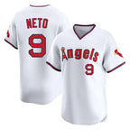 Kooe LA.Angels #9 Zach Neto Player White T-shirt Home Limited Stitched Jerseys